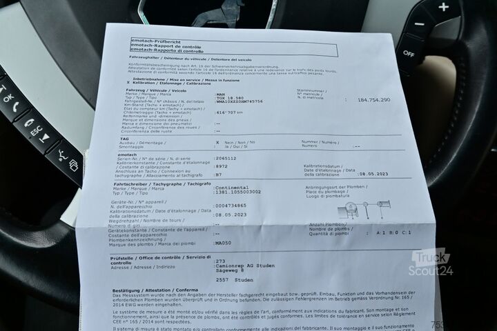 Cap tractor standard MAN TGX18.580  XXL Retarder Alufelgen