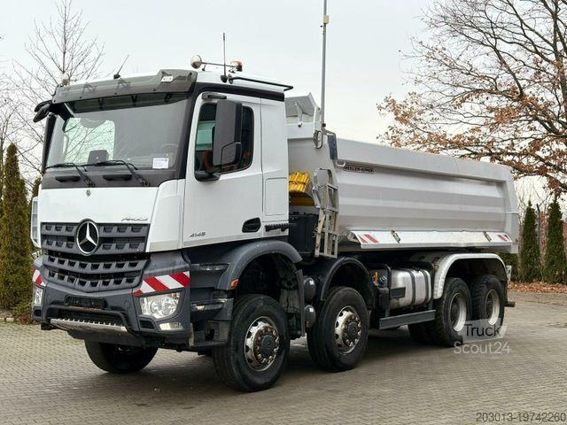 Ανατρεπόμενο φορτηγό MERCEDES-BENZ AROCS 4145 8x8 Meiller Muldenkipper