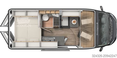 Asuntoauto Sunlight Camper Van Cliff 600 Adventure Edition RT Aufstelldach*Automatik