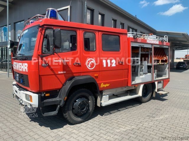 Vrachtwagen met bakwagen MERCEDES-BENZ 917 AF / 4x4 /AHK / TOP ZUSTAND