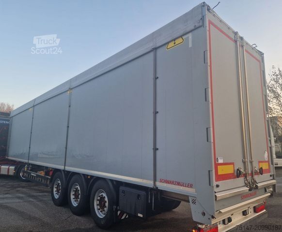 Semi-remorque à plancher roulant SCHWARZMÜLLER 3-Achs Schubboden Voll-Alu 91 m³ Liftachse