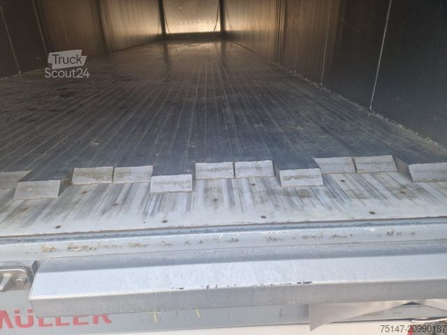 Semi-remorque à plancher roulant SCHWARZMÜLLER 3-Achs Schubboden Voll-Alu 91 m³ Liftachse