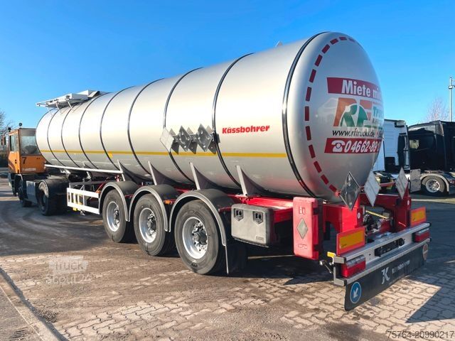 Remorque-citerne semi-remorque KÄSSBOHRER 32m² V2A Bitumentankauflieger /leicht beschädigt