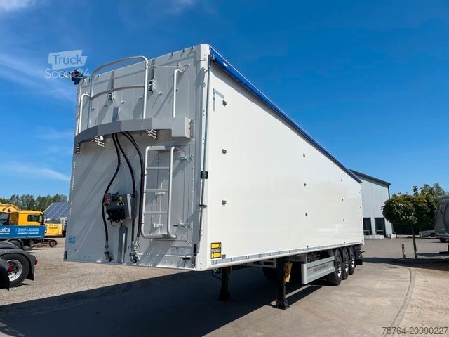 Semi-remorque à plancher roulant KRAKER ca. 92 m³ Schubboden/10mm Boden/Funk/Auch Miete!