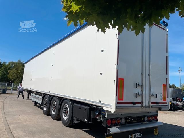 Semi-remorque à plancher roulant KRAKER ca. 92 m³ Schubboden/10mm Boden/Funk/Auch Miete!