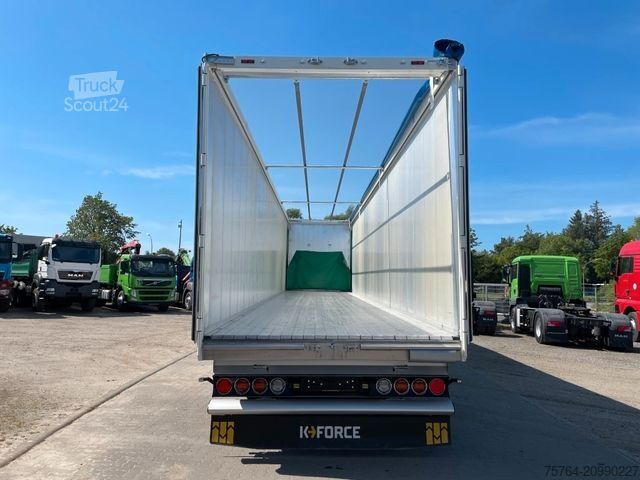 Semi-remorque à plancher roulant KRAKER ca. 92 m³ Schubboden/10mm Boden/Funk/Auch Miete!