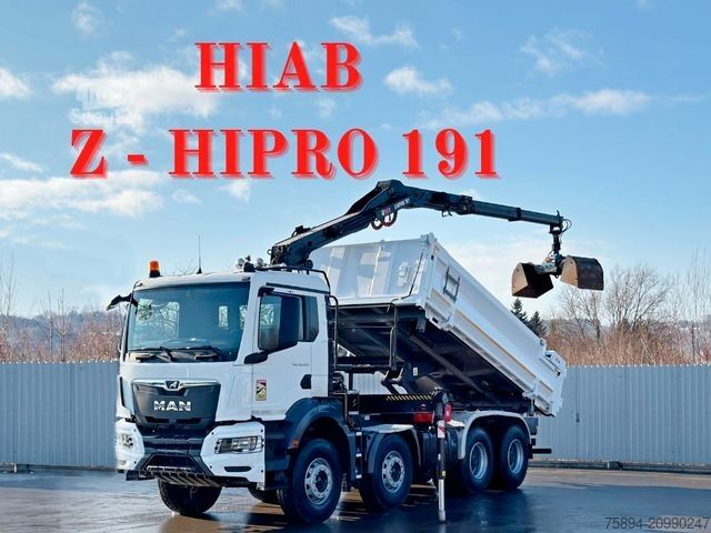 Самосвал MAN TGS 35.470 * KIPPER 5,10m + KRAN * TOPZUSTAND