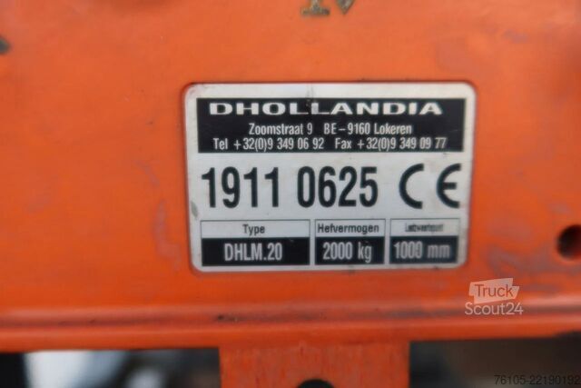 Koffer Scania P280 4x2 Bak + Dhollandia Klep 2000 KG