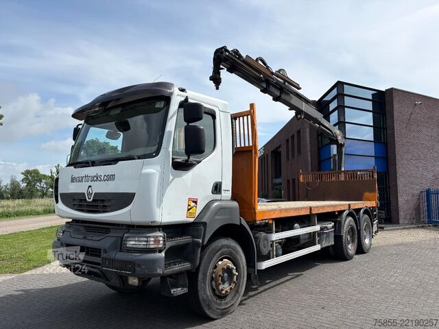 Kranwagen Renault Kerax 380 6x4 Full Steel / Hiab 166B-3 / Remote...