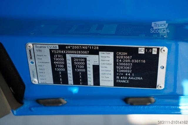 Standard nyergesvontató SCANIA R 450 / HYDRAULIKA / RETARDER / I-PARK COOL / AL