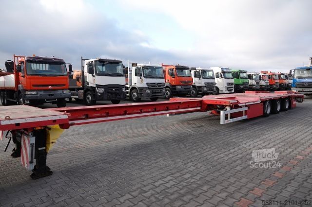 Low loader semitrailer KÄSSBOHRER NSP-24 / NACZEPA LAWETA / NISKOPODWOZIE / ROZCI?