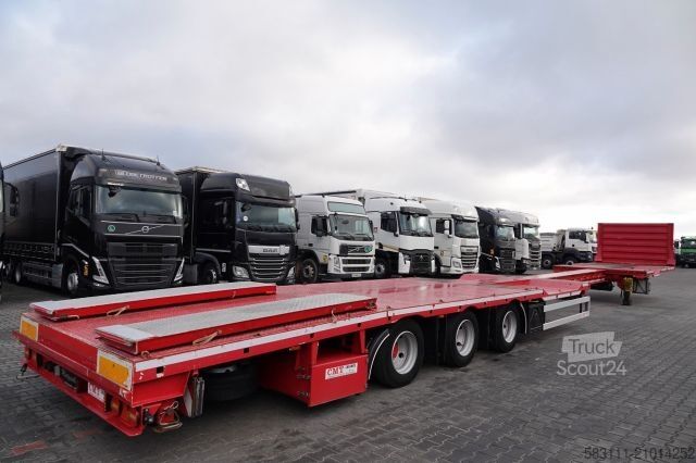 Low loader semitrailer KÄSSBOHRER NSP-24 / NACZEPA LAWETA / NISKOPODWOZIE / ROZCI?