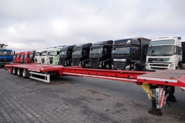 Low loader semitrailer KÄSSBOHRER NSP-24 / NACZEPA LAWETA / NISKOPODWOZIE / ROZCI?