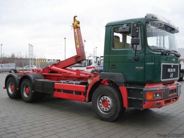 Roll-off tipper truck MAN E69 26.403 26.403 6x2, Marrell 26.70, AHK