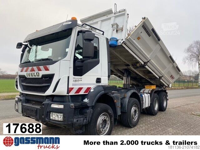 Tipper truck Iveco Trakker AD340T45 8x4, Bordmatik