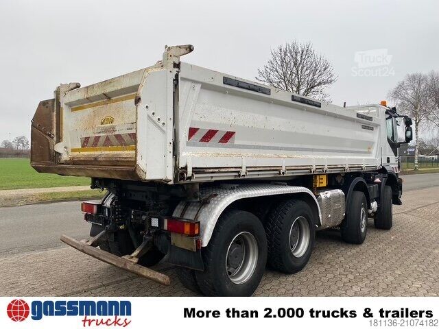 Tipper truck Iveco Trakker AD340T45 8x4, Bordmatik