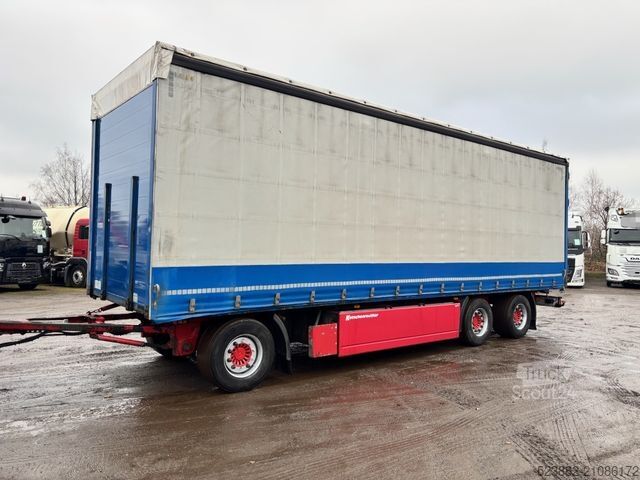 Open trailer with tarp SCHMITZ CARGOBULL APS324 SAF*3-Achser*Edscha*9,2mPritsche*NL21t*2x