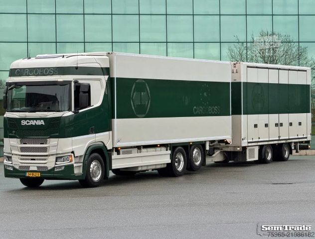 Šaldytuvas sunkvežimis SCANIA S500 RETARDER TAIL LIFT BURG TRAILER VAN BEURDEN