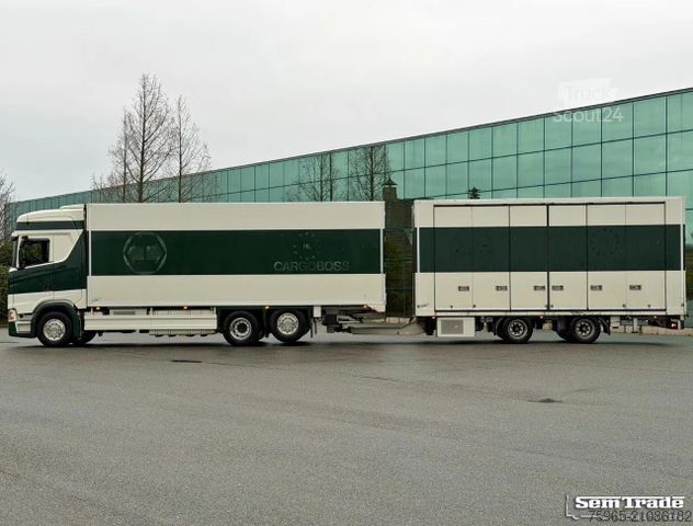 Šaldytuvas sunkvežimis SCANIA S500 RETARDER TAIL LIFT BURG TRAILER VAN BEURDEN