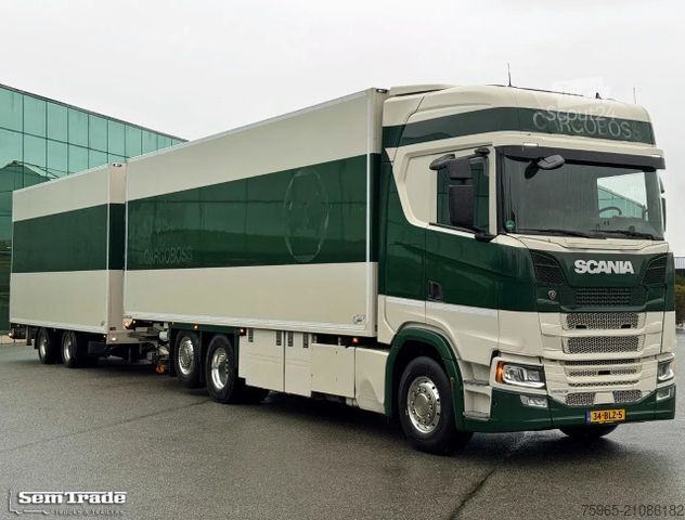 Šaldytuvas sunkvežimis SCANIA S500 RETARDER TAIL LIFT BURG TRAILER VAN BEURDEN