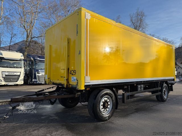 Box trailer SAXAS AKD 74-18 KOFFER + LBW L 7,35 METER