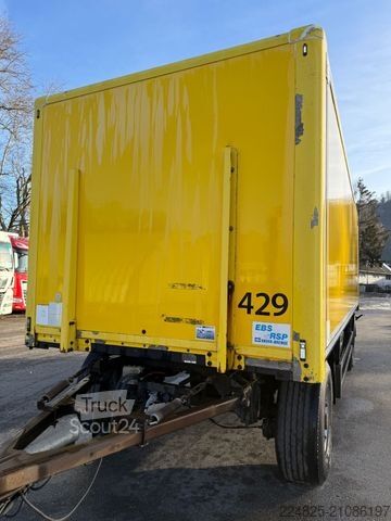 Box trailer SAXAS AKD 74-18 KOFFER + LBW L 7,35 METER