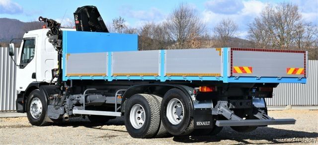 Ανατρεπόμενο φορτηγό RENAULT Premium 320 *KIPPER 6,30m+HIAB 122B-2 DUO