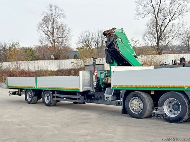Żuraw samochodowy MERCEDES-BENZ ACTROS 2645 * FASSI F345.24 + FUNK + Anhänger