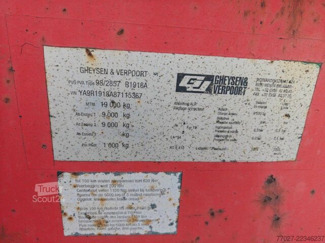 Nízký nakladač Gheysen en Verpoort D6 19000kg