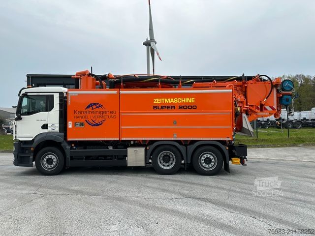 Vacuümtankwagen MAN TGS 26.480 6x2 BL Wiedemann Super 2000 8,0/5,0/1