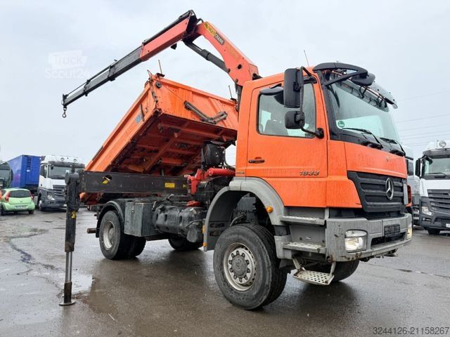 Kiepwagen MERCEDES-BENZ Axor 1833/ALLRAD/Euro5/Kipper+Kran/Palfinger/TÜV