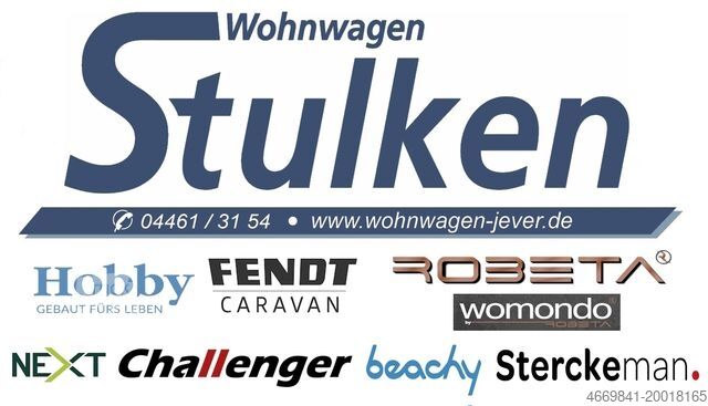 Caravan HOBBY 495 UL de Luxe 2026 - Autark, 7" TFT usw.