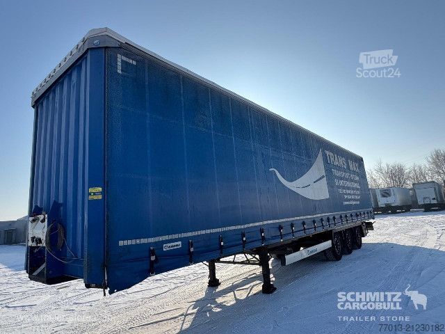 Open semitrailer with tarp Krone Curtainsider Mega