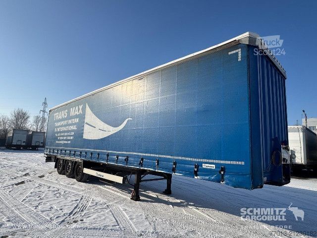 Open semitrailer with tarp Krone Curtainsider Mega