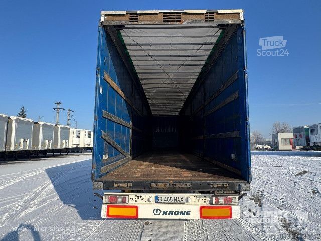 Open semitrailer with tarp Krone Curtainsider Mega