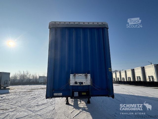 Open semitrailer with tarp Krone Curtainsider Mega