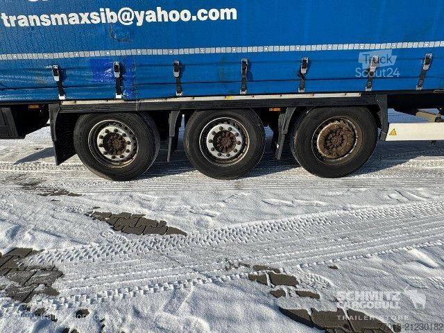 Open semitrailer with tarp Krone Curtainsider Mega