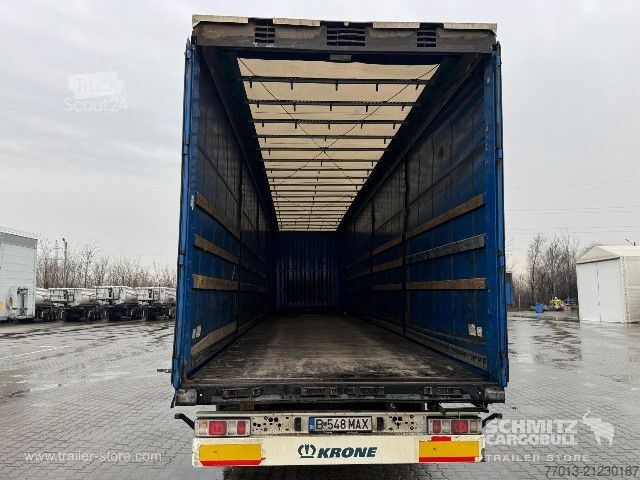 Open semitrailer with tarp Krone Curtainsider Mega