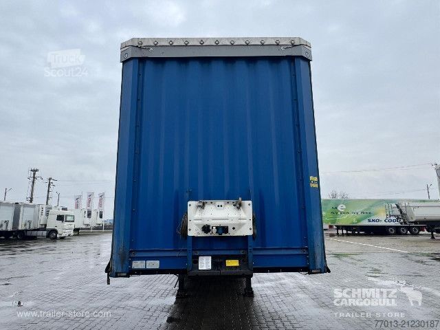 Open semitrailer with tarp Krone Curtainsider Mega
