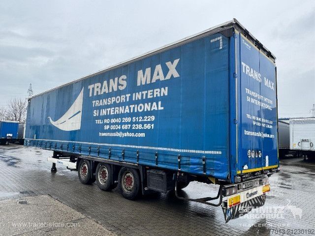 Open semitrailer with tarp Krone Curtainsider Mega
