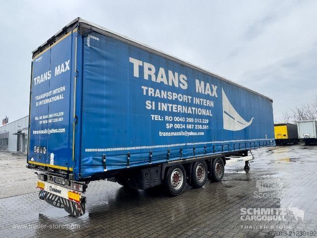Open semitrailer with tarp Krone Curtainsider Mega
