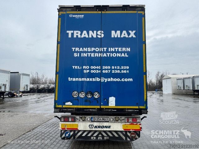 Open semitrailer with tarp Krone Curtainsider Mega