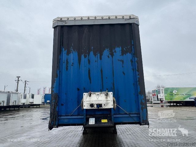 Open semitrailer with tarp Krone Curtainsider Mega
