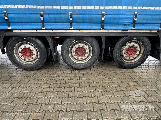 Open semitrailer with tarp Krone Curtainsider Mega