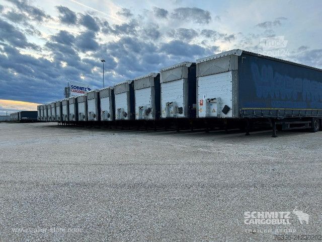 Open semitrailer with tarp Schmitz Cargobull Curtainsider Mega