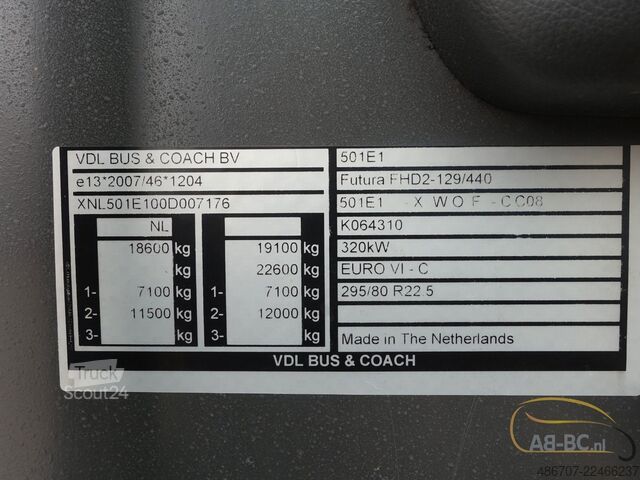 Туристически автобус VDL Futura FHD2 129/440, 55 Sitze, Euro 6