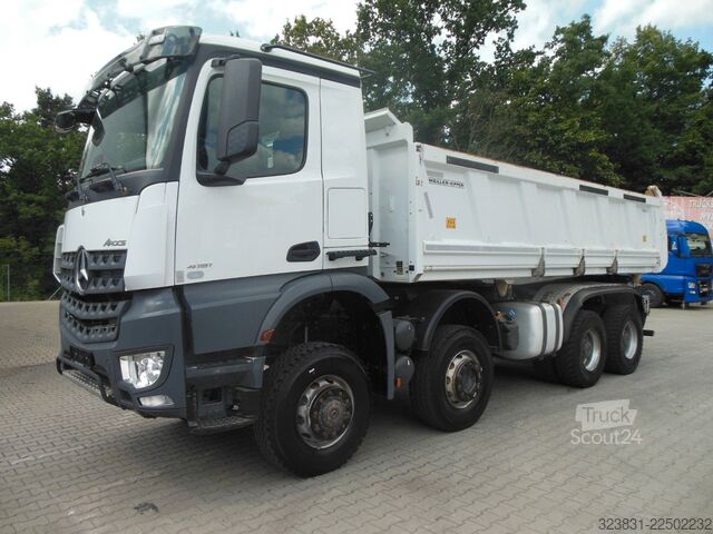 Трьохсторонній самоскид MERCEDES-BENZ AROCS 4151, 8X6, MEILLER, BORDMATIC, AHK