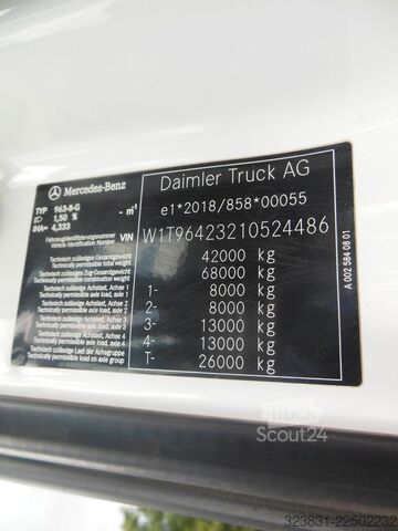 Трьохсторонній самоскид MERCEDES-BENZ AROCS 4151, 8X6, MEILLER, BORDMATIC, AHK
