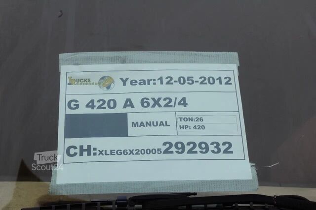 Standard-SZM Scania G 420 + 6X2/4 + EURO 5 + PERFECT CONDITION