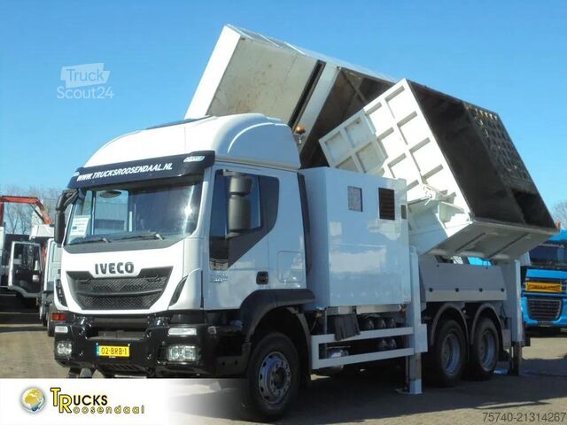 Vehicul de aspirație Iveco Trakker 450 + Euro 5 + Zandzuiger + Manual + 6x...